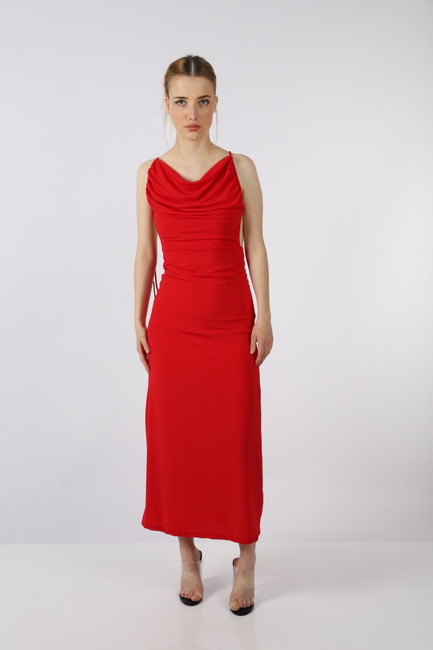 BLACKLESS NIGHT DRESS- LONG
