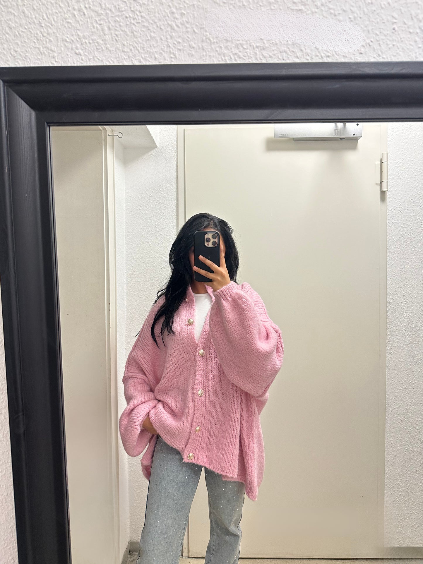 OVERSIZED CC CARDIGAN WITH BUTTONS