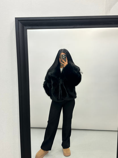 SILA PELZJACKE BLACK