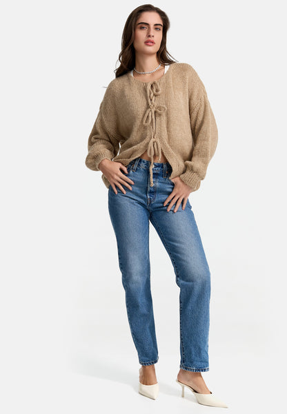 CARDIGAN MIT SCHLEIFE