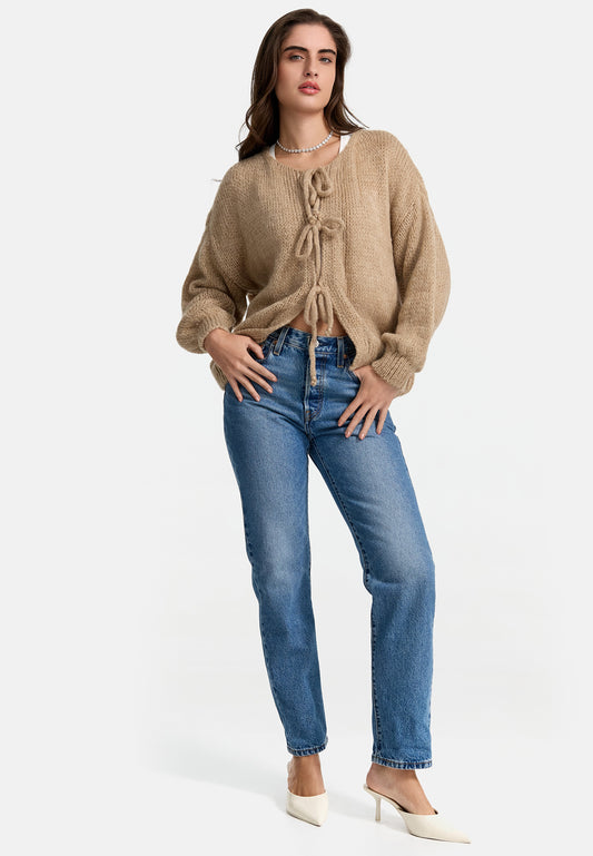 CARDIGAN MIT SCHLEIFE