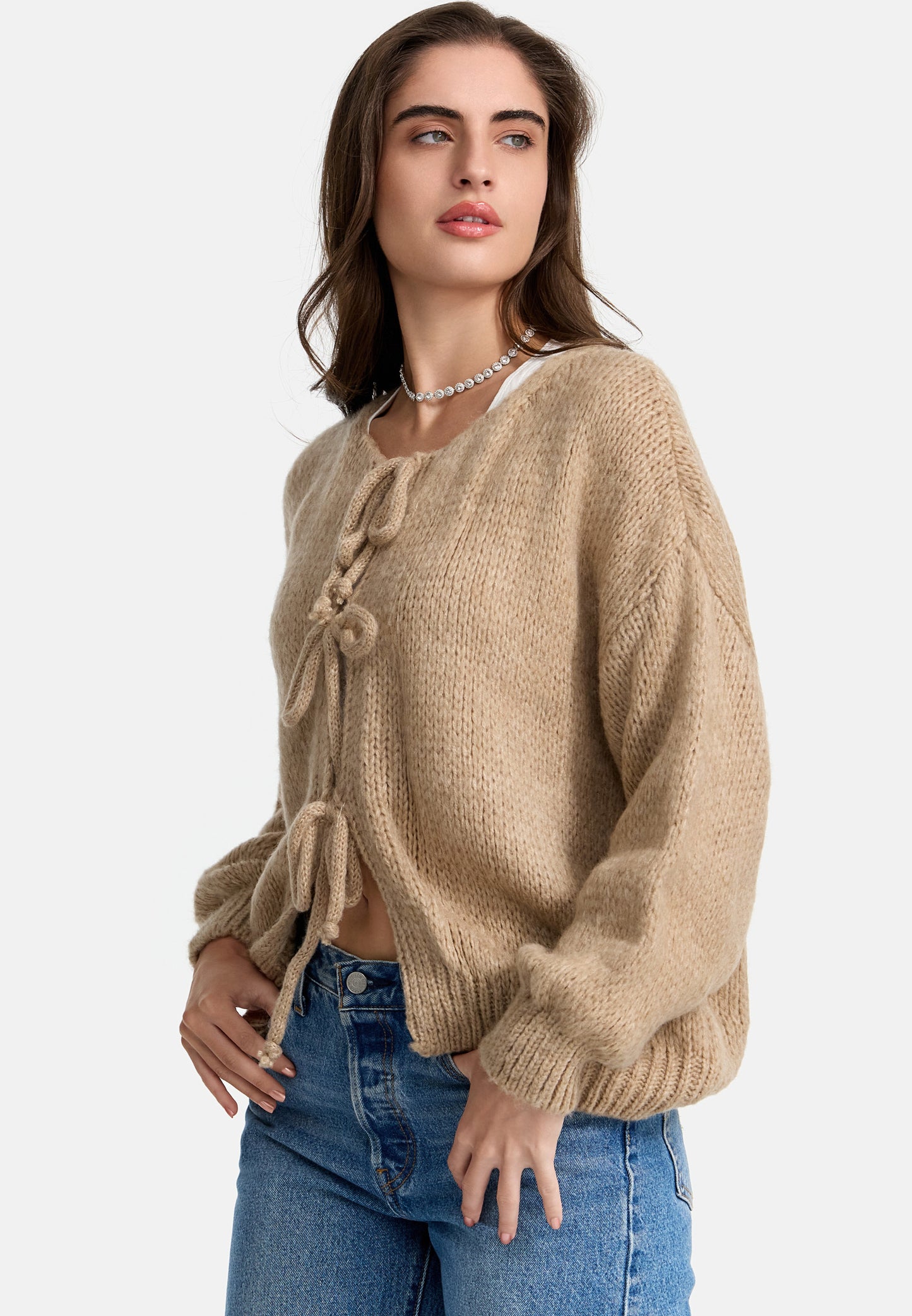 CARDIGAN MIT SCHLEIFE