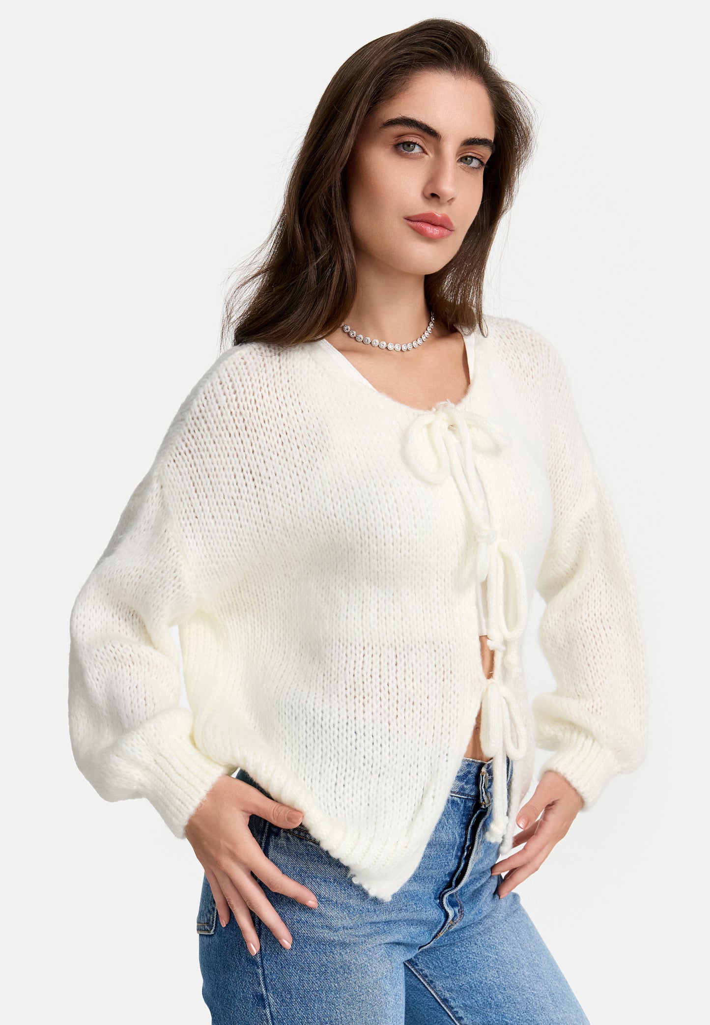 CARDIGAN MIT SCHLEIFE