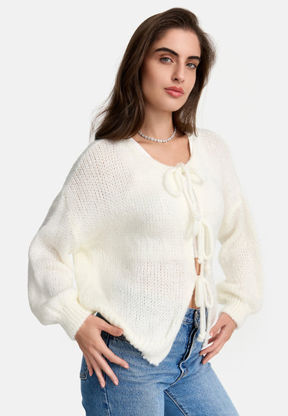 CARDIGAN MIT SCHLEIFE