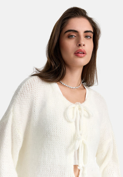 CARDIGAN MIT SCHLEIFE