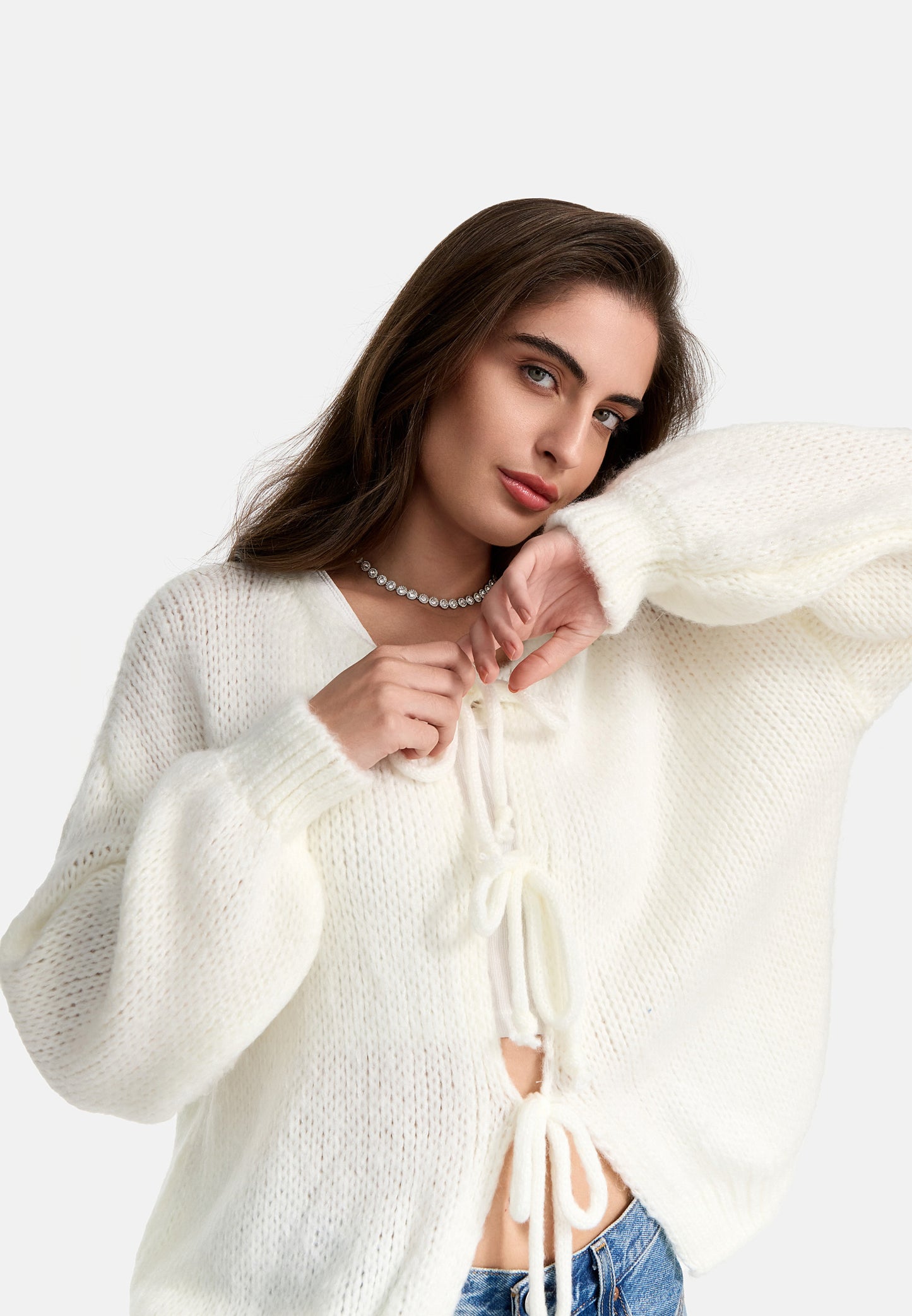 CARDIGAN MIT SCHLEIFE