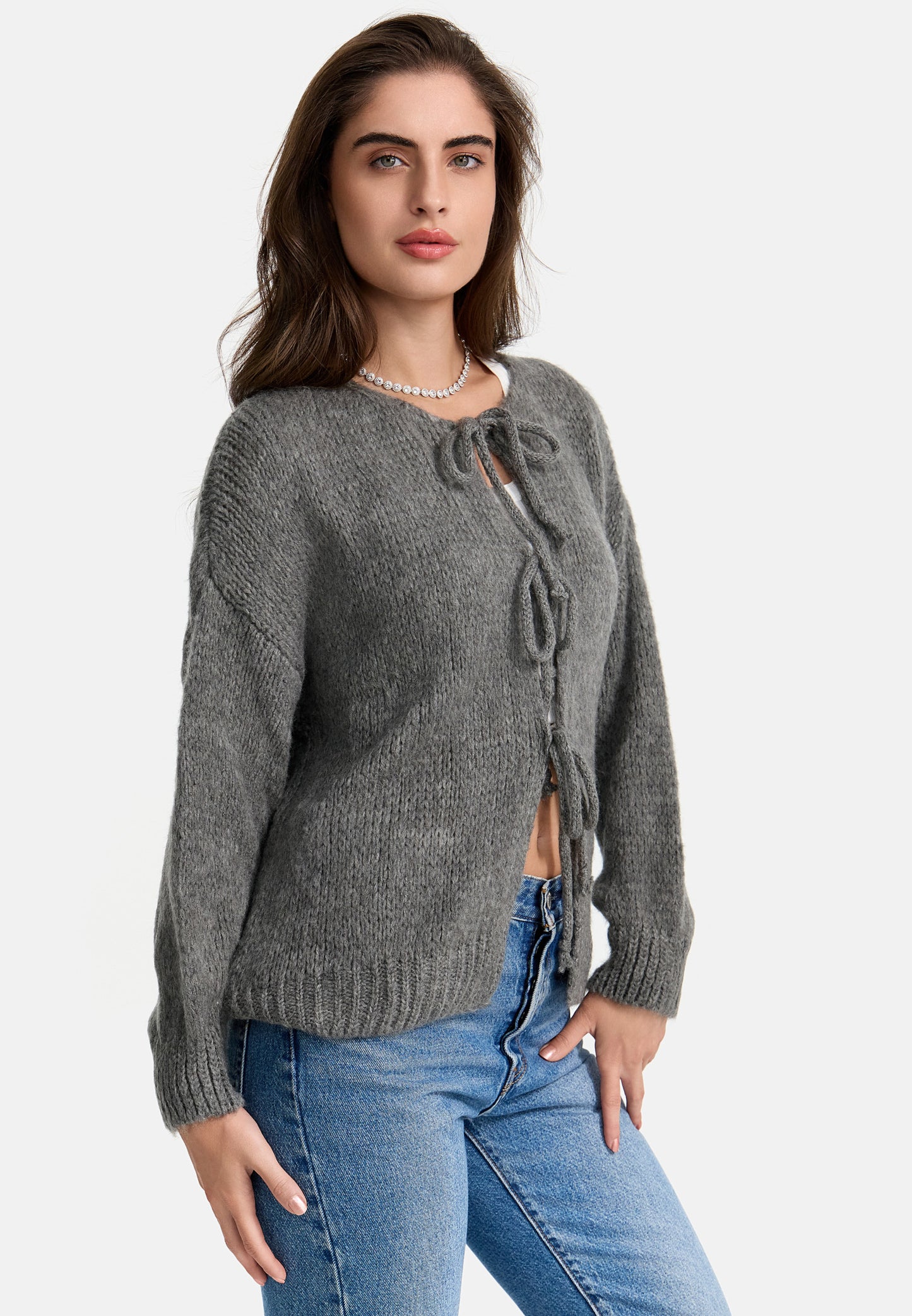 CARDIGAN MIT SCHLEIFE