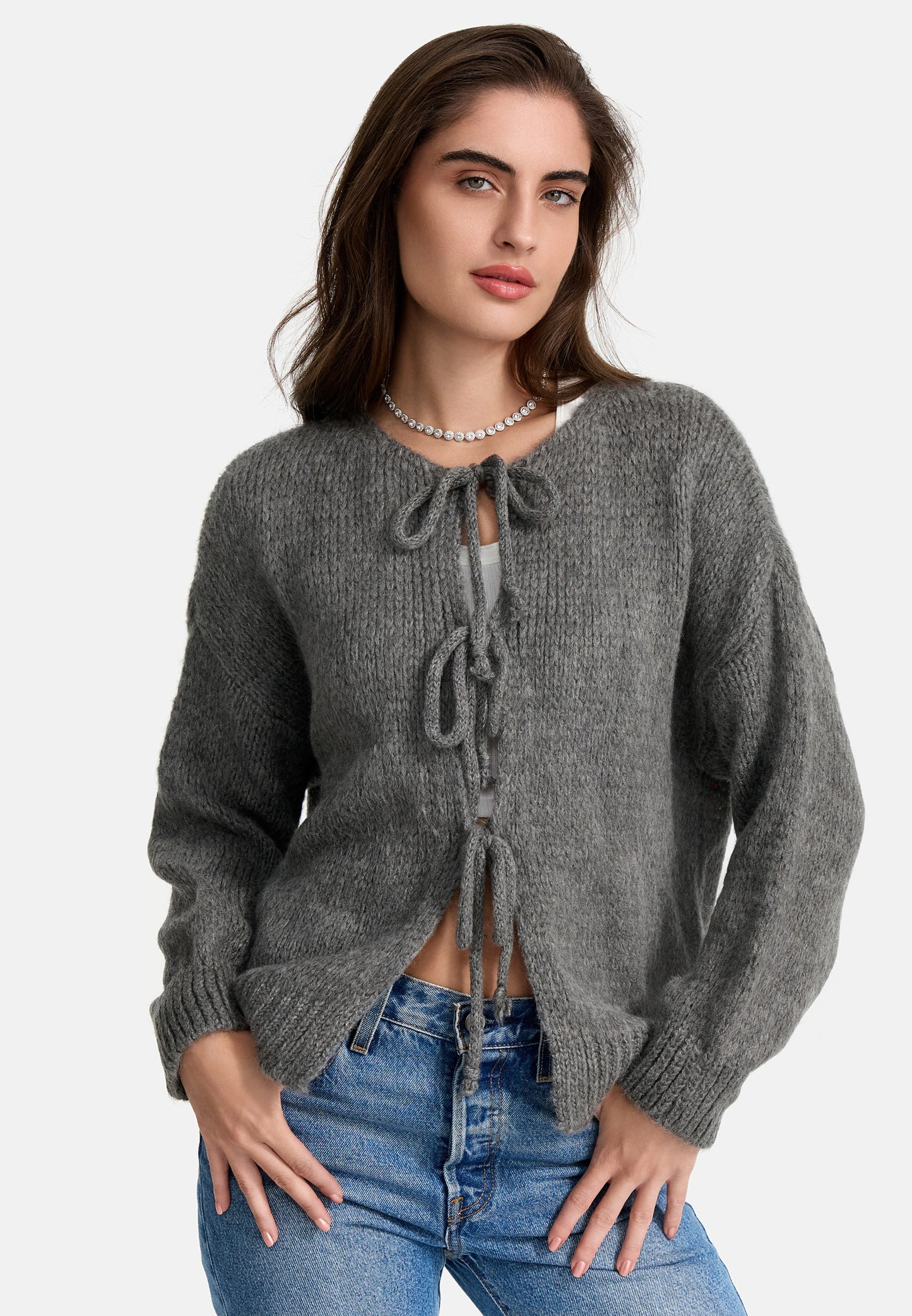 CARDIGAN MIT SCHLEIFE
