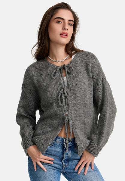CARDIGAN MIT SCHLEIFE