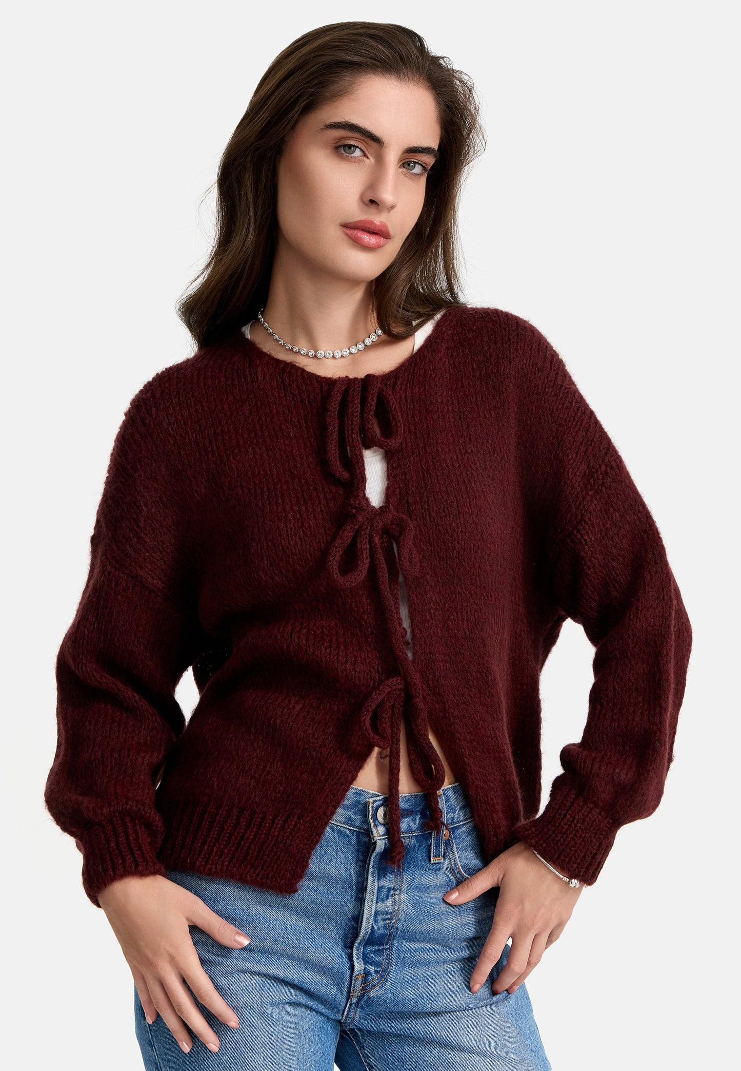 CARDIGAN MIT SCHLEIFE