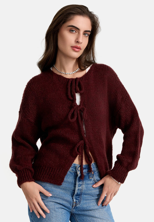 CARDIGAN MIT SCHLEIFE