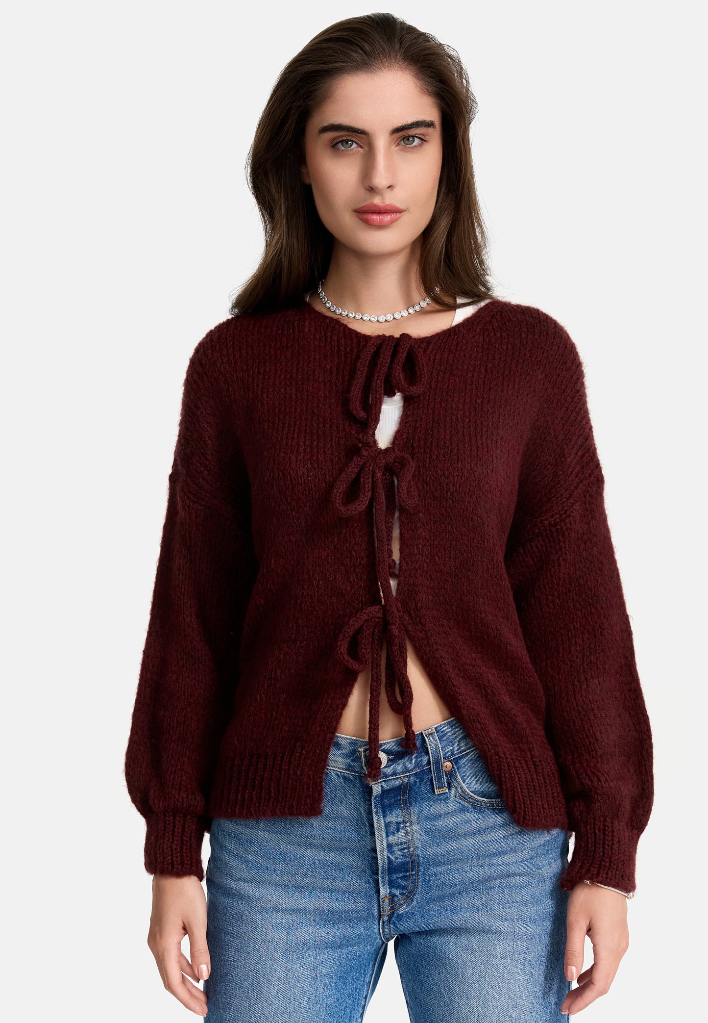 CARDIGAN MIT SCHLEIFE