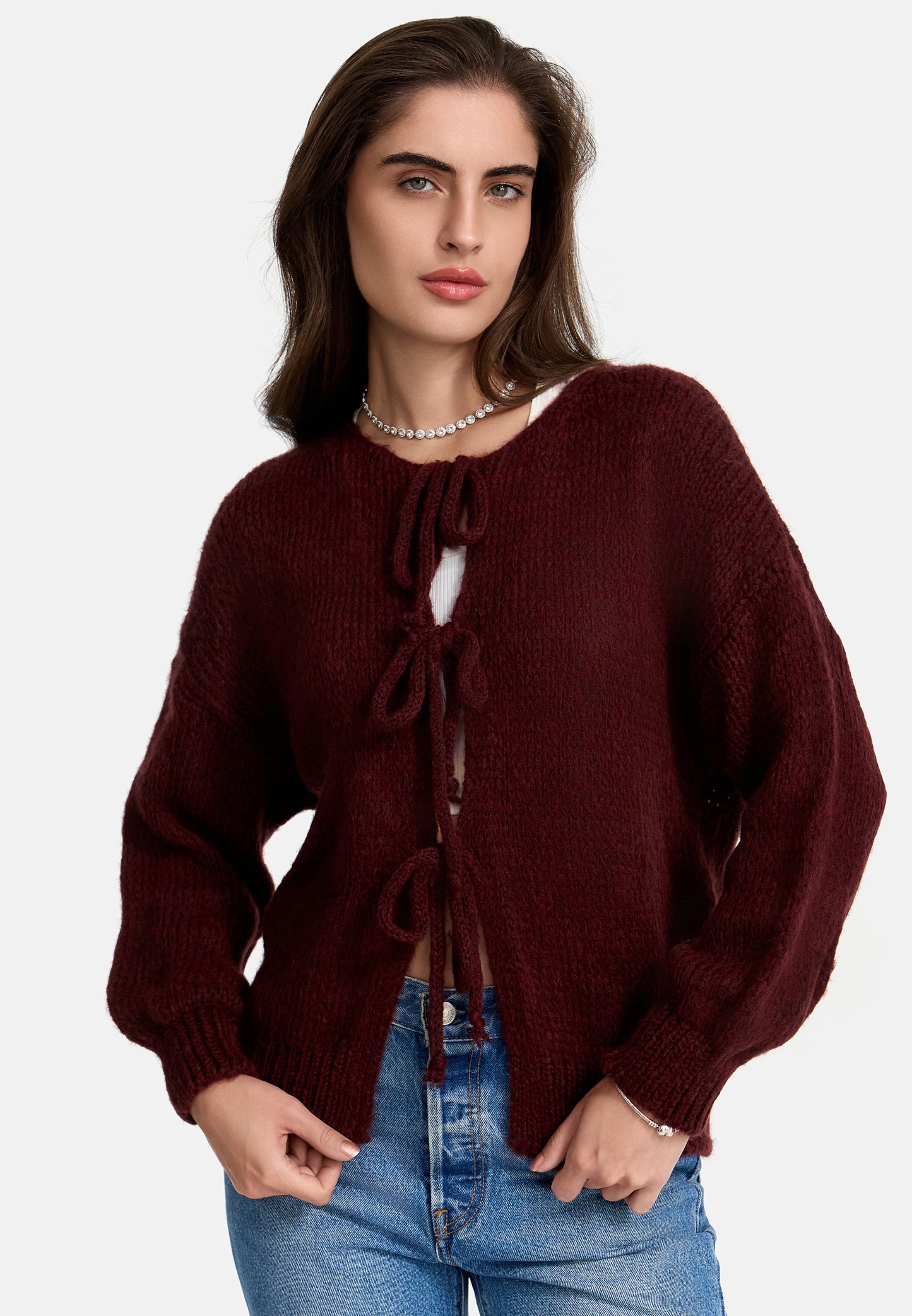 CARDIGAN MIT SCHLEIFE