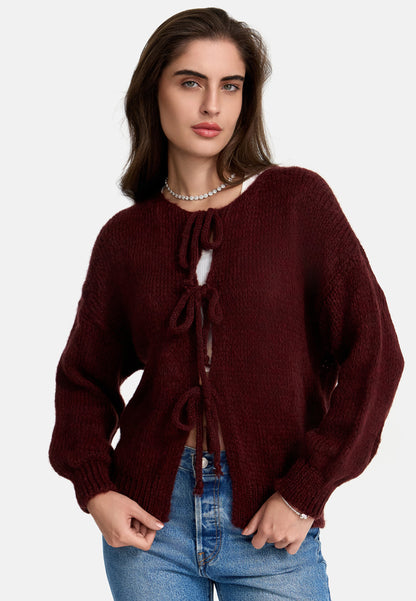 CARDIGAN MIT SCHLEIFE