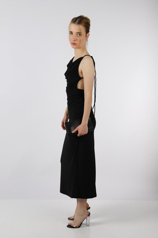 BLACKLESS NIGHT DRESS- LONG