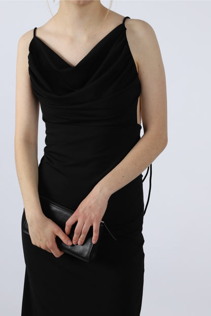 BLACKLESS NIGHT DRESS- LONG