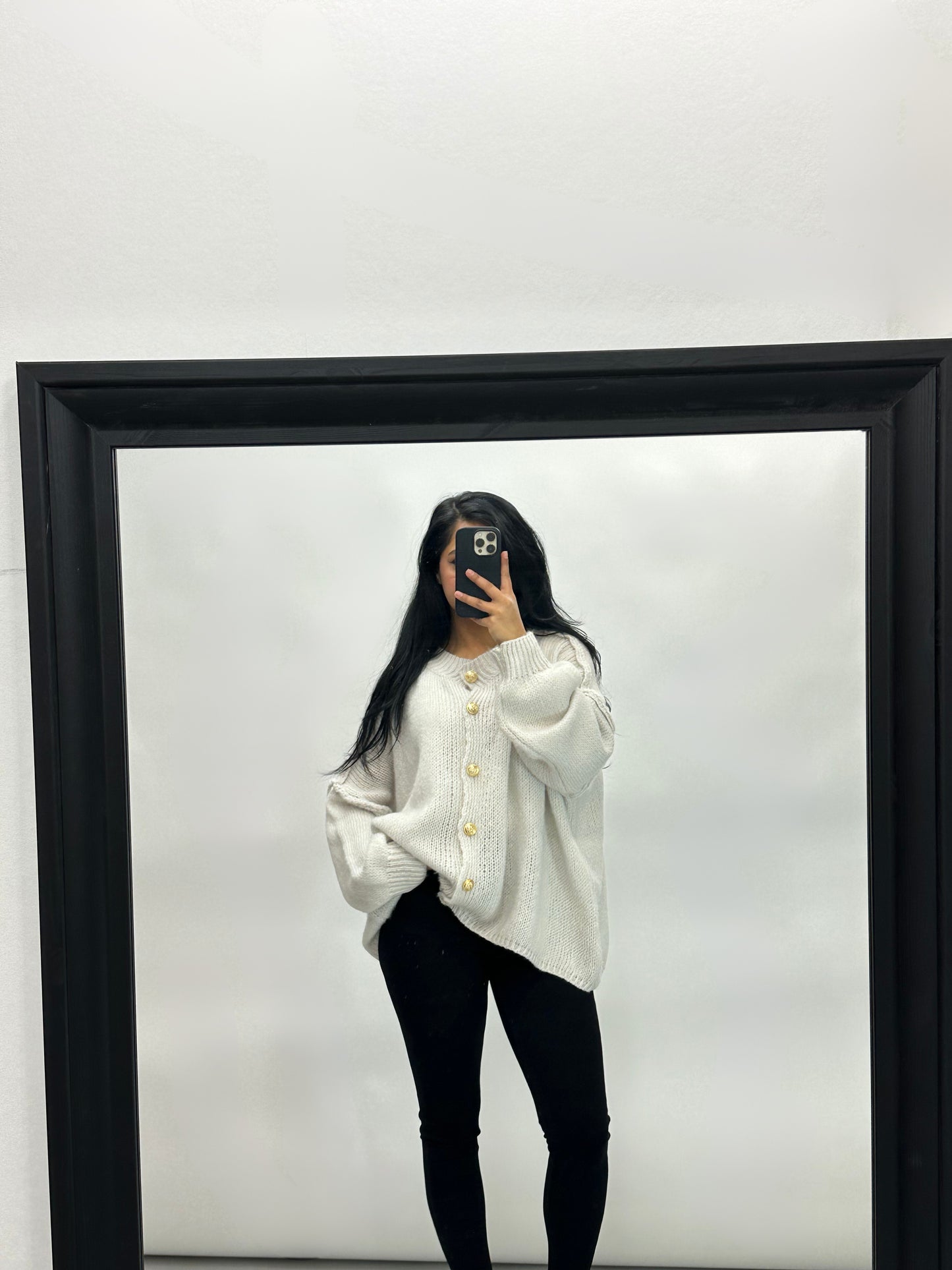 OVERSIZED CC CARDIGAN WITH BUTTONS